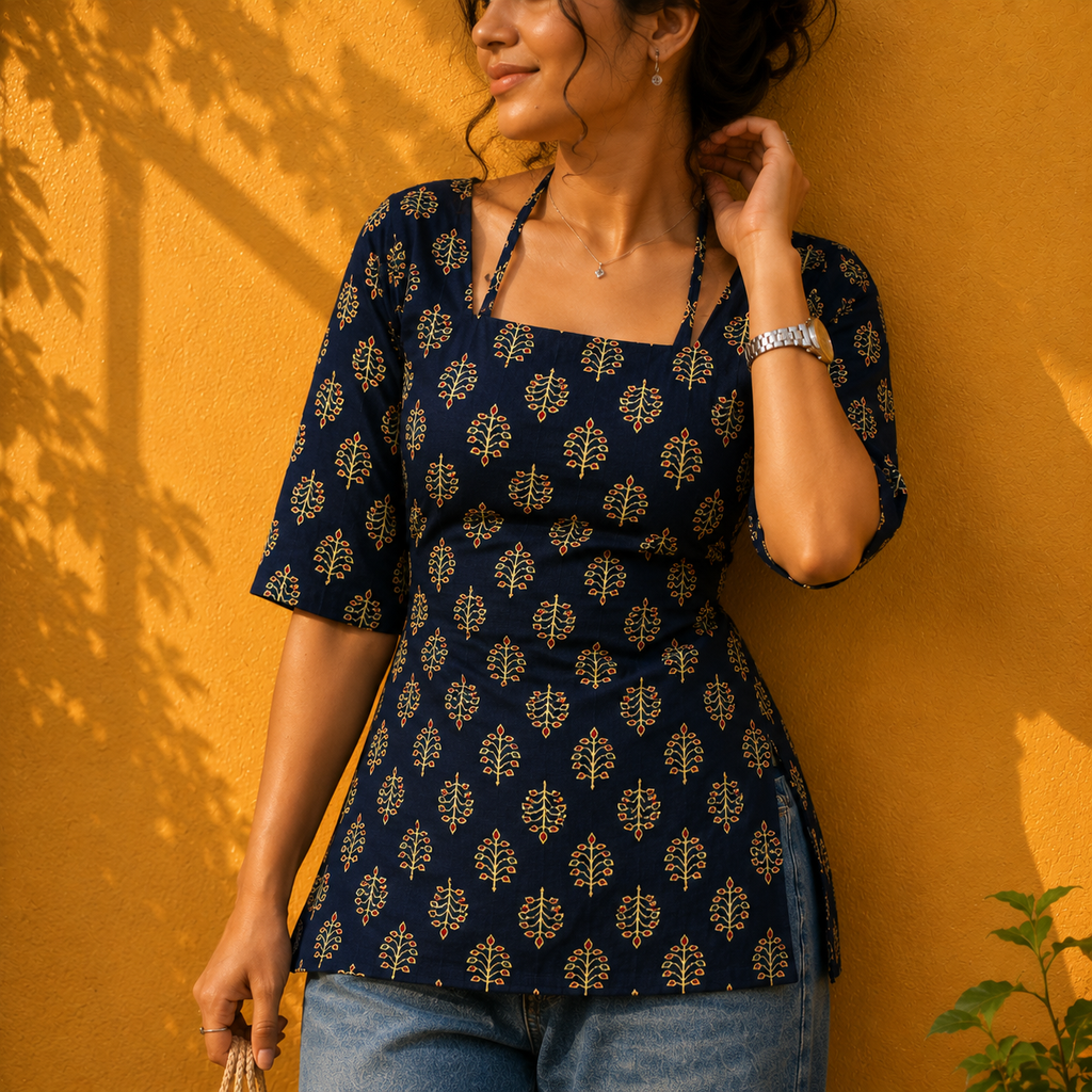 Meher Black Ethnic Kurti