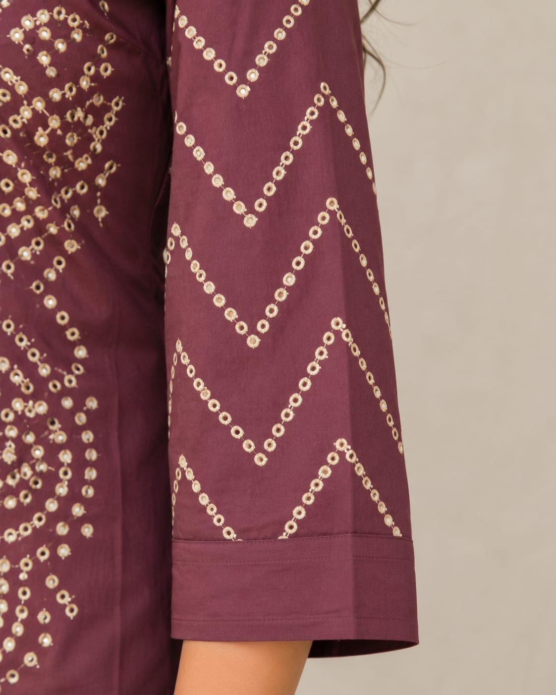 Bandhani Print Cotton Kurti Pant Set