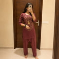 Bandhani Print Cotton Kurti Pant Set