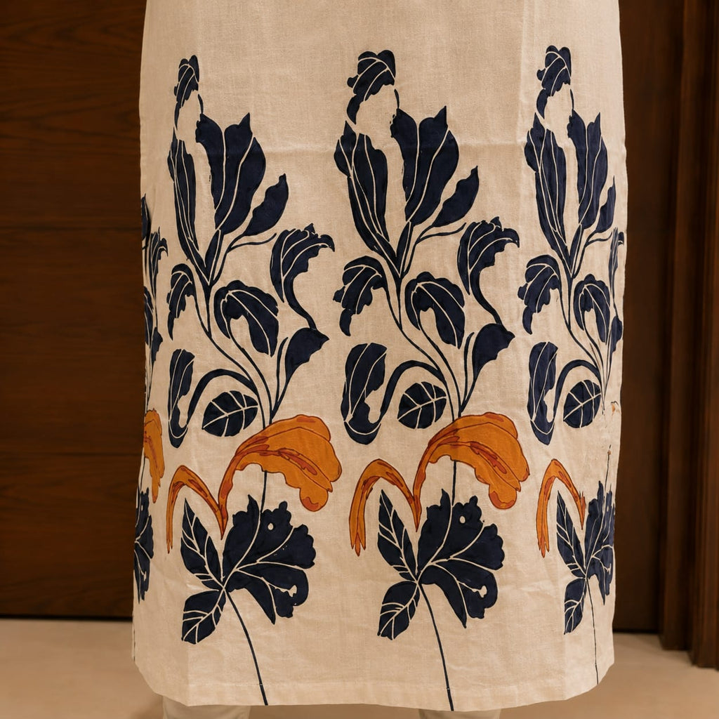 Blue Blossom Kurti