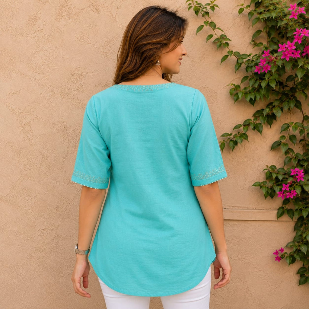 Prerna Aqua Kurti