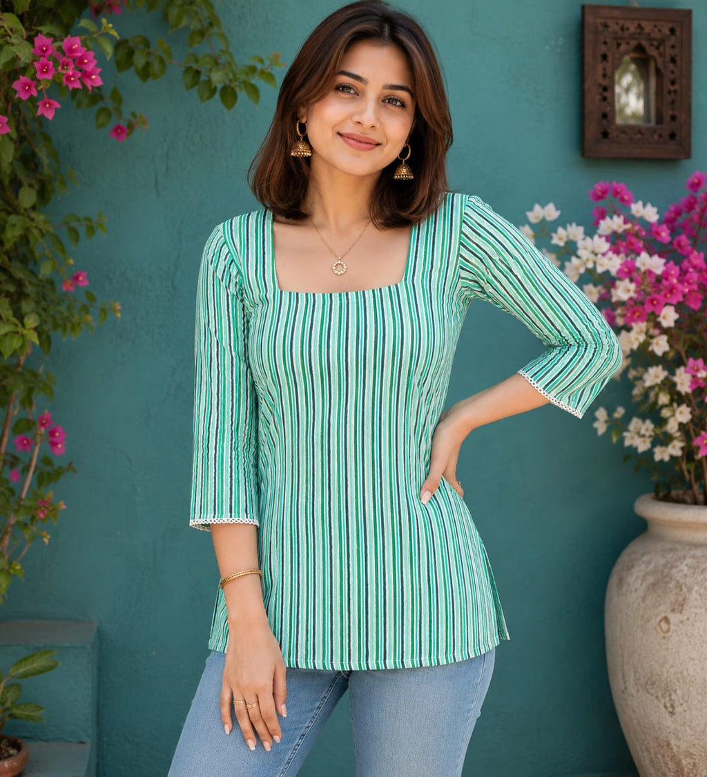 Sea Breeze Striped Top