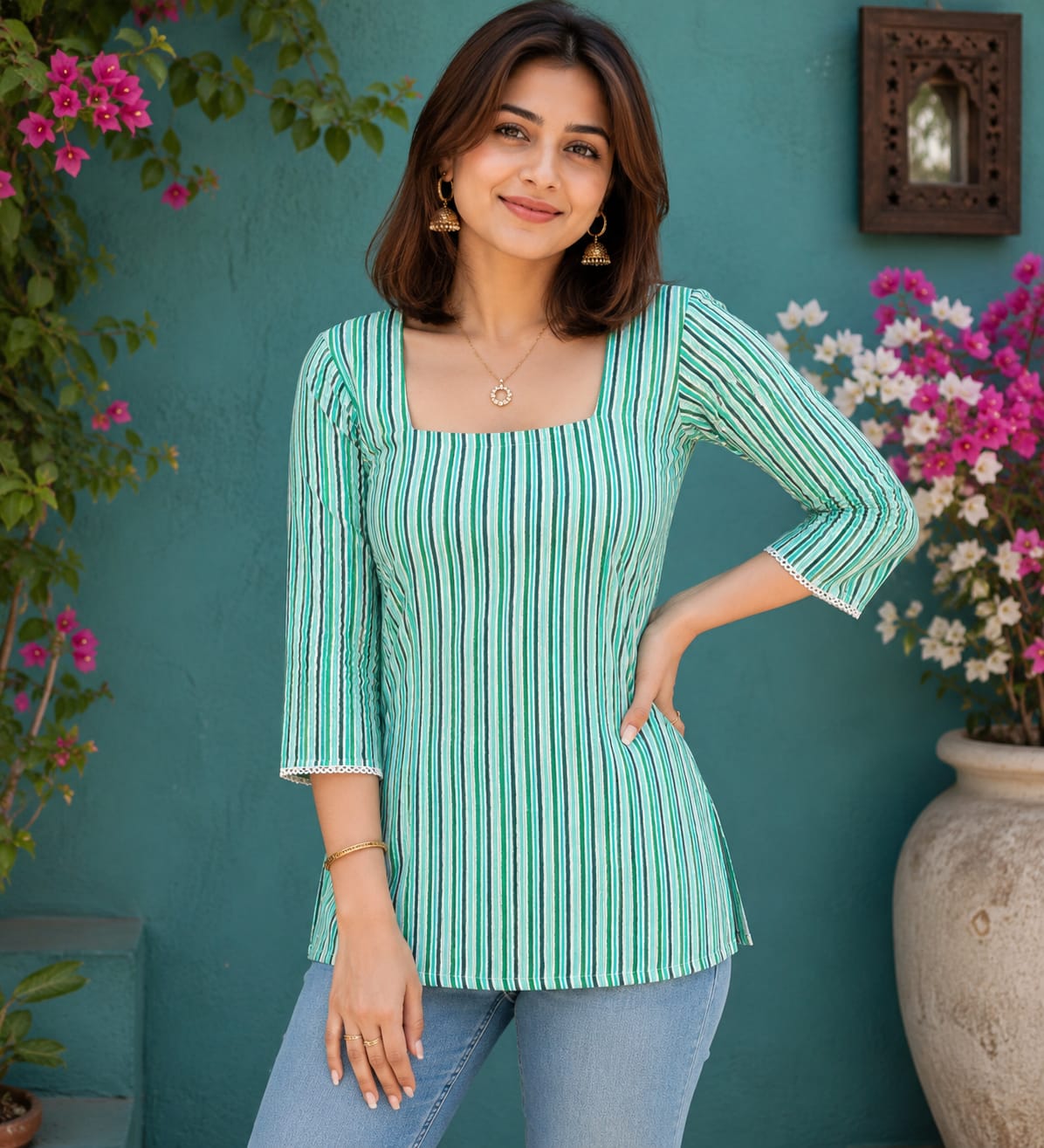 Sea Breeze Striped Top