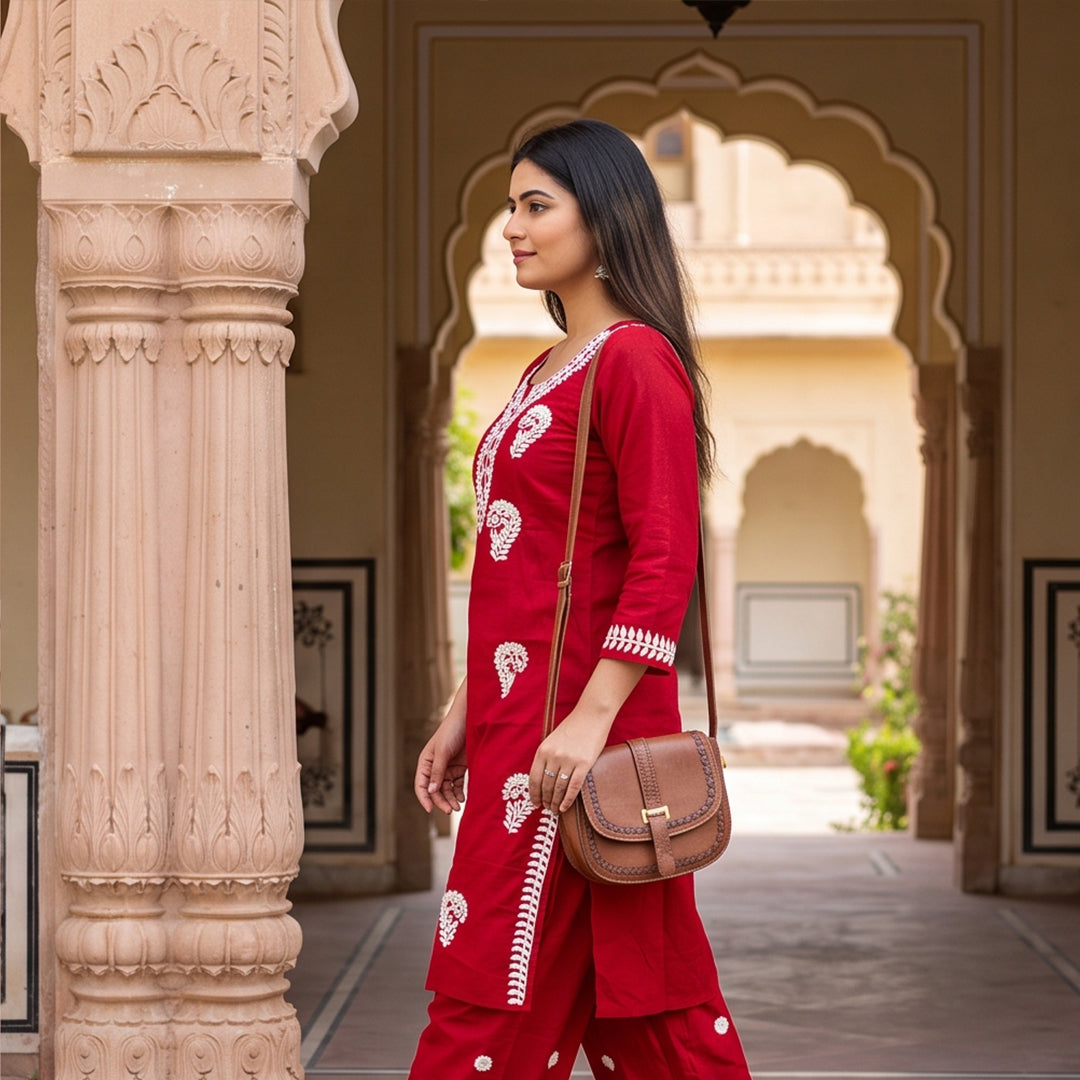 Royal Red Co-Ord Set
