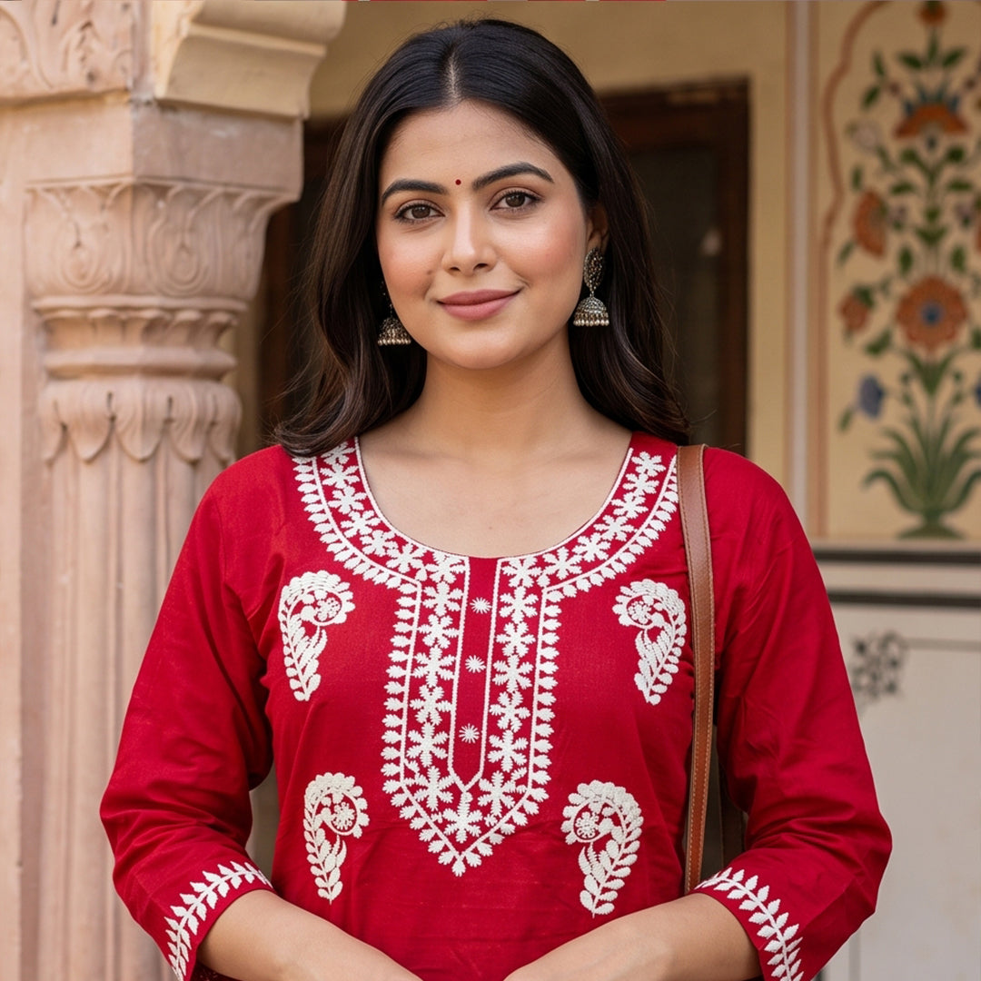 Royal Red Co-Ord Set